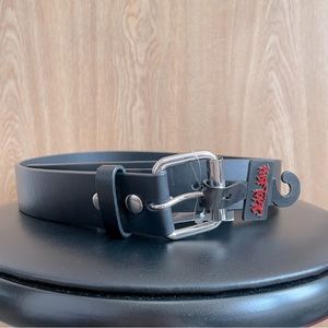 Hot Topic Black Genuine Leather Belt